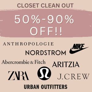 Closet Clean Out Sale